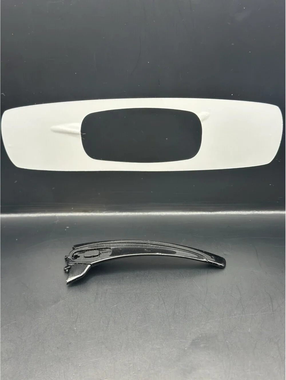 Oakley Batwolf OEM Polished Black Gold Text Left Replacement Arm